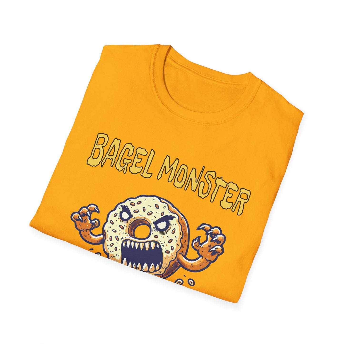 Bagel Monster Shirt Funny Food Tee Beast of the Yeast Bakery Humor Graphic T-Shirt