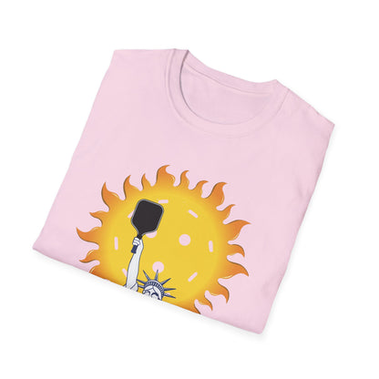 Pickleball America’s Sport Shirt, Patriotic Pickleball T-Shirt, USA Pickleball Tee, Statue of Liberty Pickleball Shirt, Gift for Pickleball Player