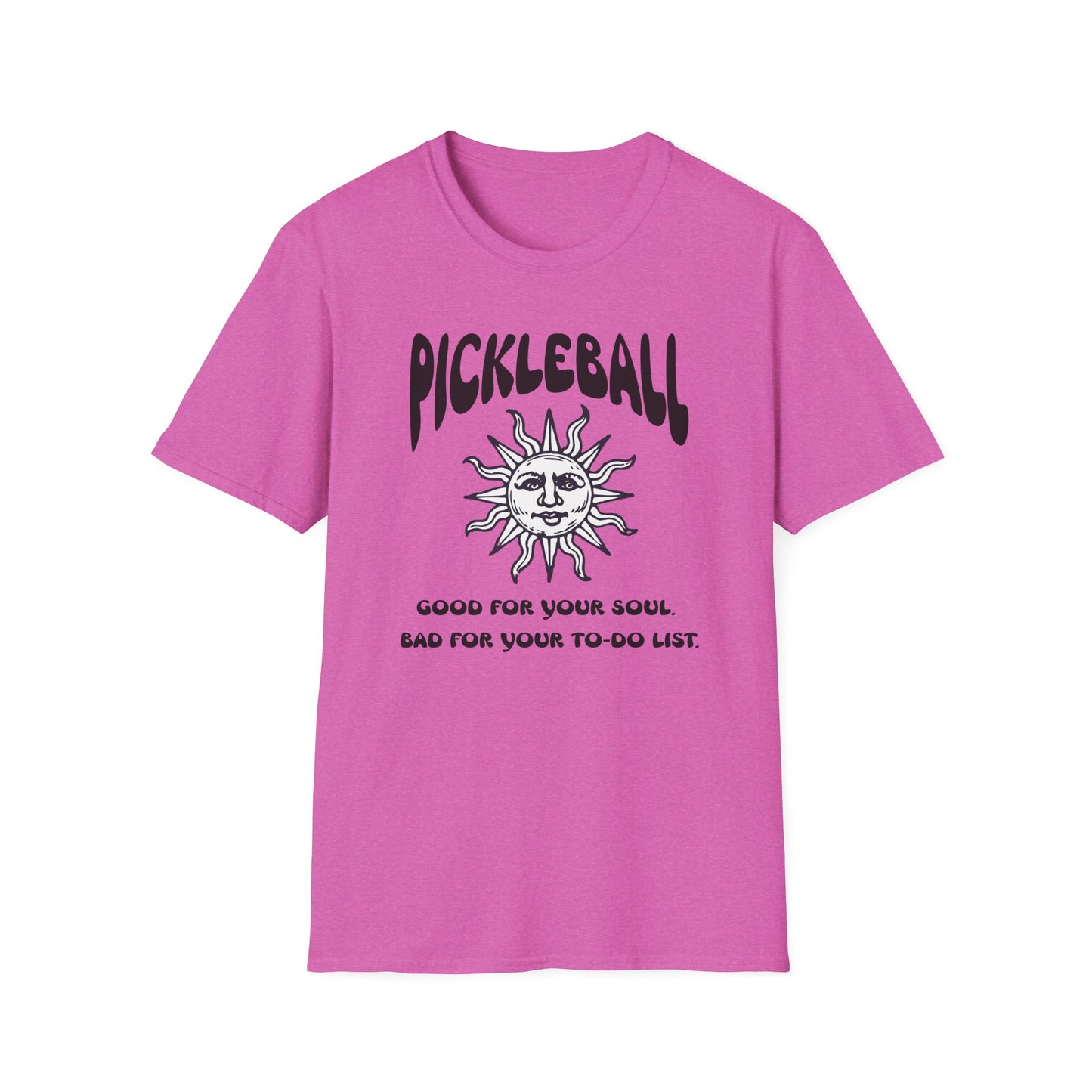 Good for Your Soul. Bad for Your To-do List. Pickleball T-Shirt – Funny Pickleball Tee for Obsessed Players