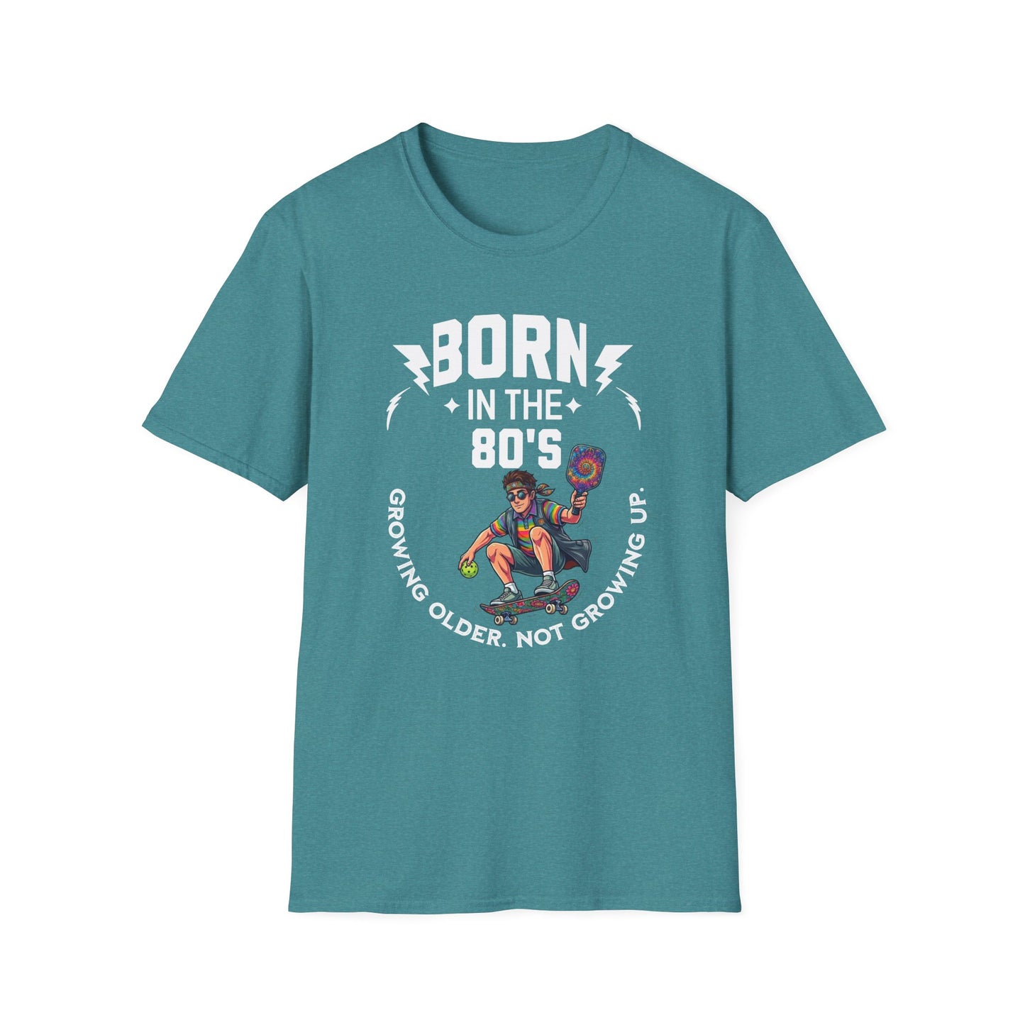 Born in the 80s Pickleball Shirt – Getting Older Without Growing Up Funny Pickleball Tee