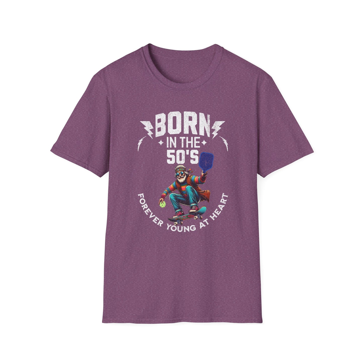 Born in the 50s Pickleball Shirt – Funny Retro Pickleball Tee – Senior Pickleball Player Gift – Vintage Pickleball Humor Shirt – Pickleball Grandpa Gift