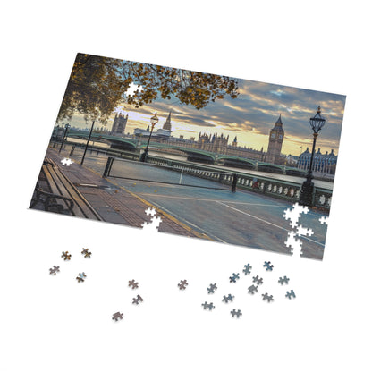 London England Pickleball Paradise Puzzle — 1000-Piece Jigsaw (30" x 20") with Tin