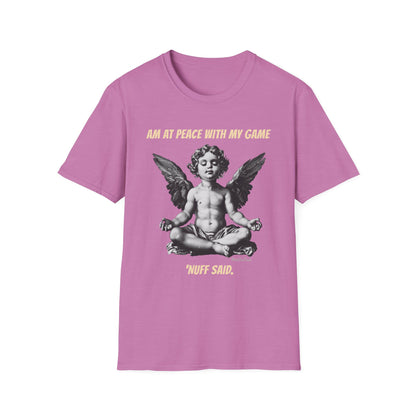 Funny Pickleball Shirt | At Peace With My Game | PickleTee Zen Cherub Tee