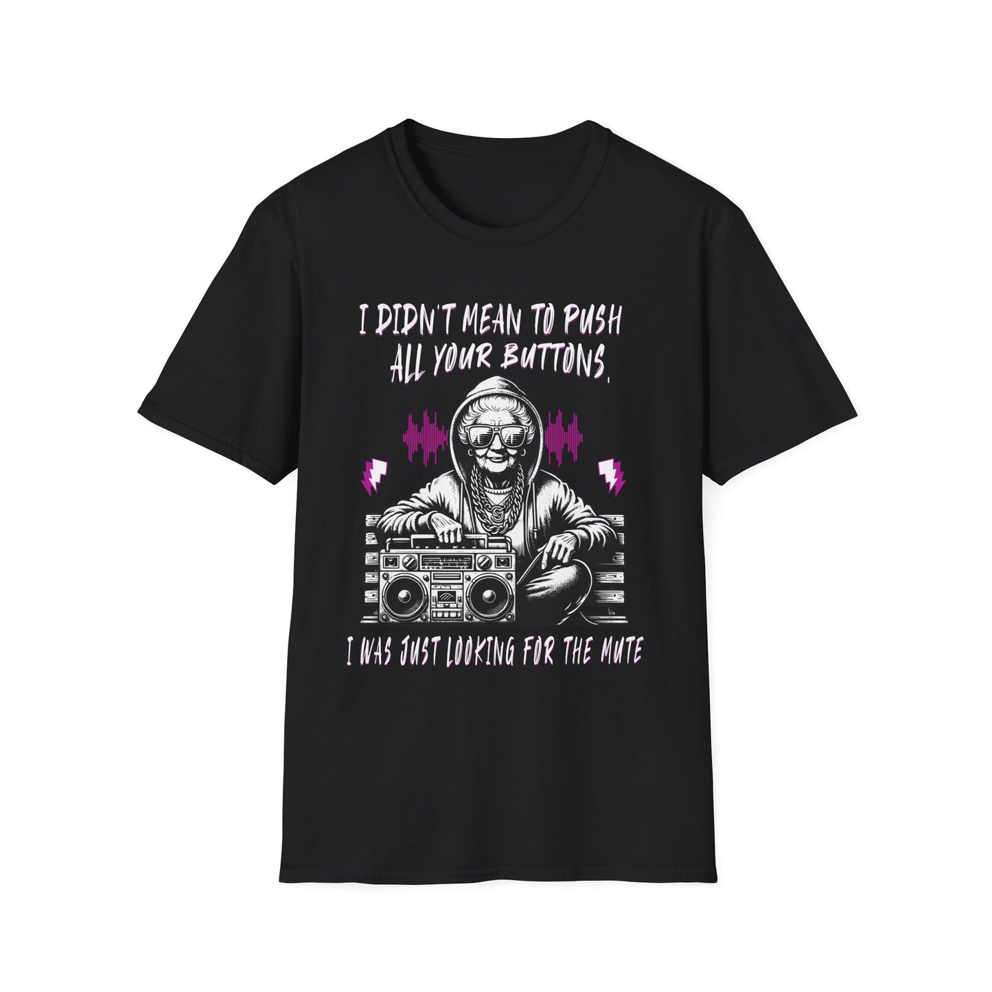 Push All Your Buttons Shirt Funny Retro Music Tee Vintage Humor Graphic T-Shirt