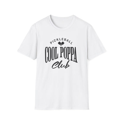 Cool Poppa Club Pickleball Shirt – Funny Pickleball Tee for Poppa, Grandfather Gift
