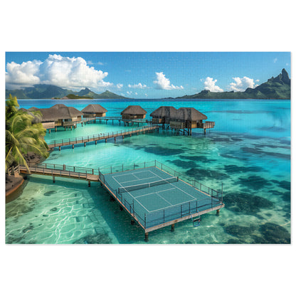 Copy of Bora Bora Pickleball Jigsaw Puzzle with Tin