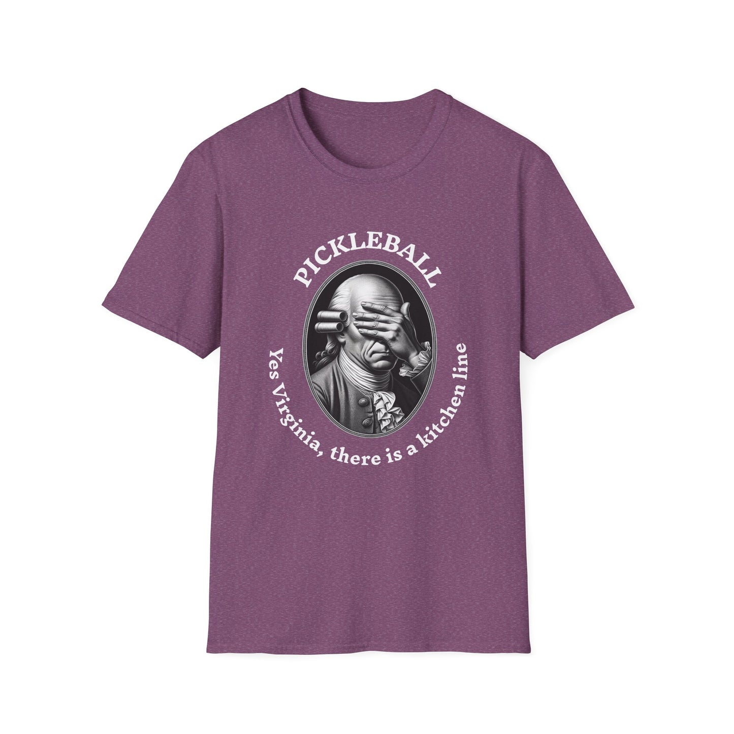 Yes Virginia, there is a kitchen line. Pickleball T-Shirt – Funny Pickleball Tee for Kitchen Violators
