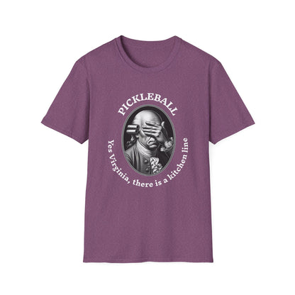 Yes Virginia, there is a kitchen line. Pickleball T-Shirt – Funny Pickleball Tee for Kitchen Violators