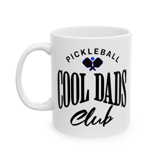 Cool Dad's Club Pickleball Mug. Humor Coffee Cup. Funny Pickleball Gift
