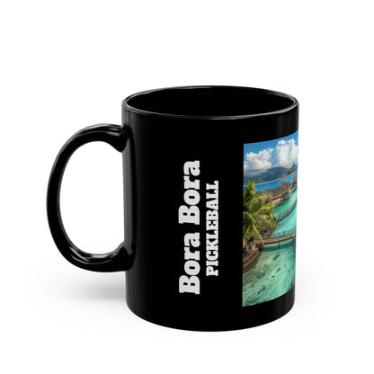 Pickleball Gifts — Bora Bora Dream Court Mug, Overwater Court