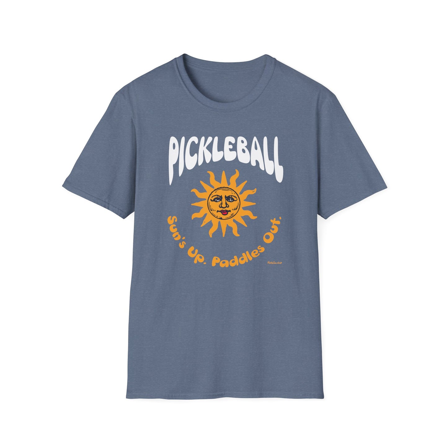 Sun's Up. Paddles Out! Pickleball T-Shirt – Funny Pickleball Tee for Early Morning Players
