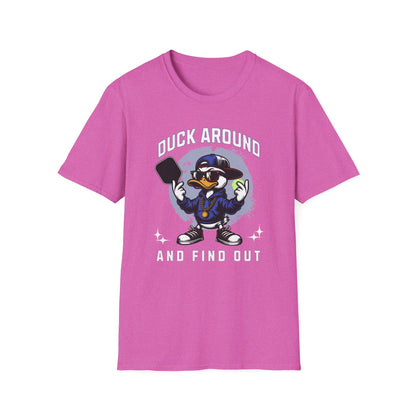 Funny Pickleball Shirt. Duck Around and Find Out. Pickleball Humor Tee.  Pickleball Player Gift.  Pickleball Paddle Shirt. Pickleball Lover T-Shirt