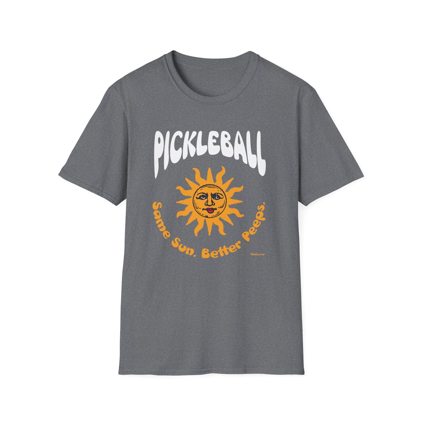 Same Sun. Better Peeps. Pickleball T-Shirt – Funny Pickleball Tee for Players Who Love the Community
