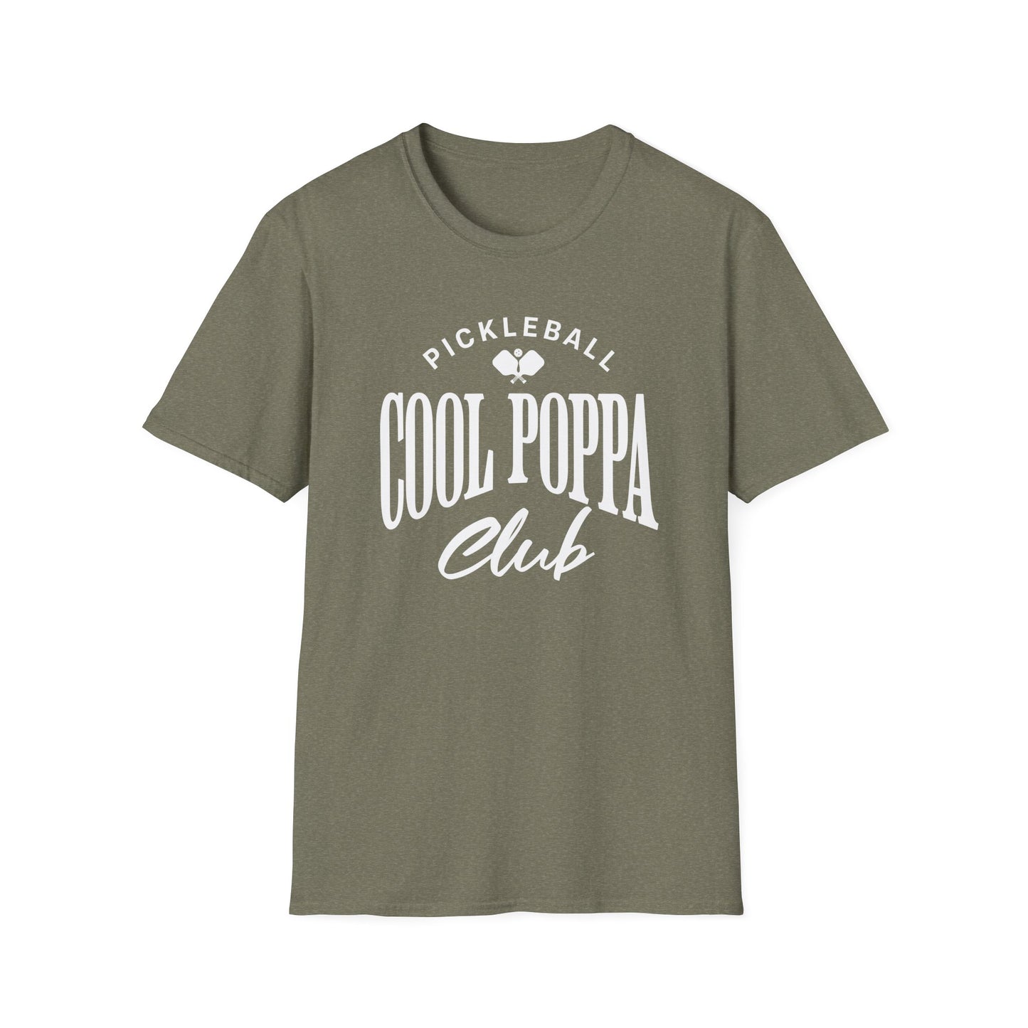 Cool Poppa Club Pickleball Shirt – Funny Pickleball Tee for Poppa, Grandfather Gift