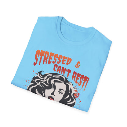 Stressed & Can't Rest.  Pickleball Tee.