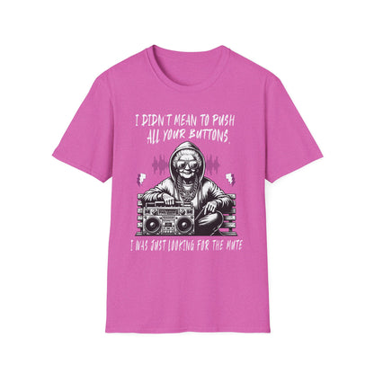 Push All Your Buttons Shirt Funny Retro Music Tee Vintage Humor Graphic T-Shirt