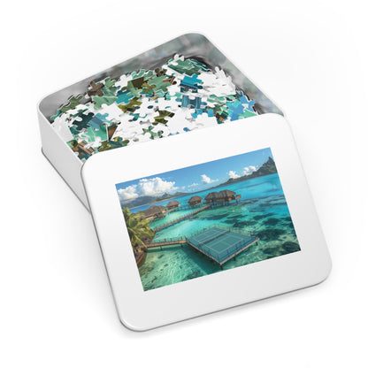 Copy of Bora Bora Pickleball Jigsaw Puzzle with Tin
