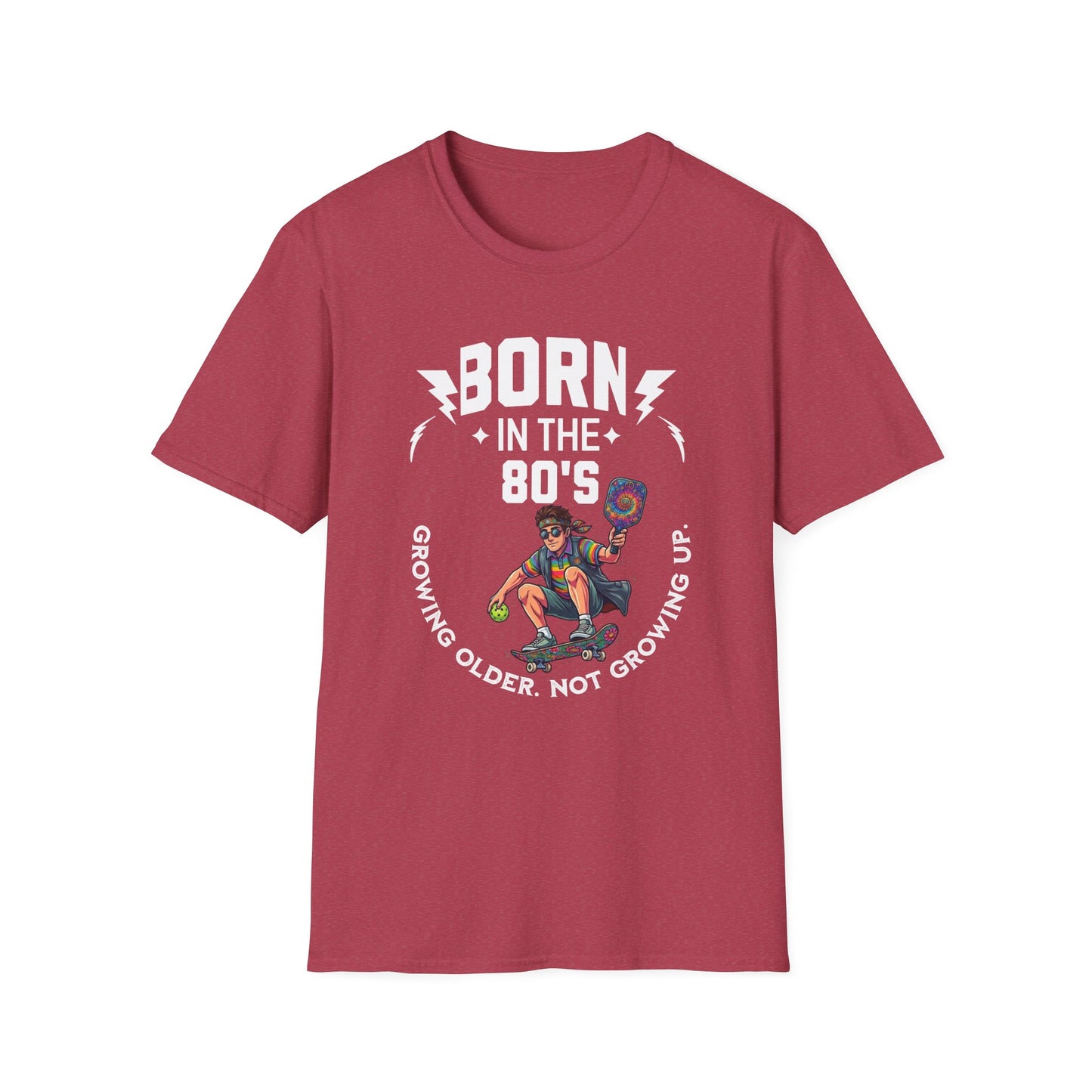 Born in the 80s Pickleball Shirt – Getting Older Without Growing Up Funny Pickleball Tee