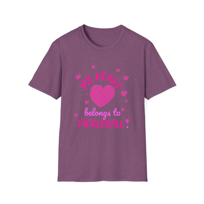 My Heart Belongs to Pickleball Shirt – Cute Pickleball Tee for Women