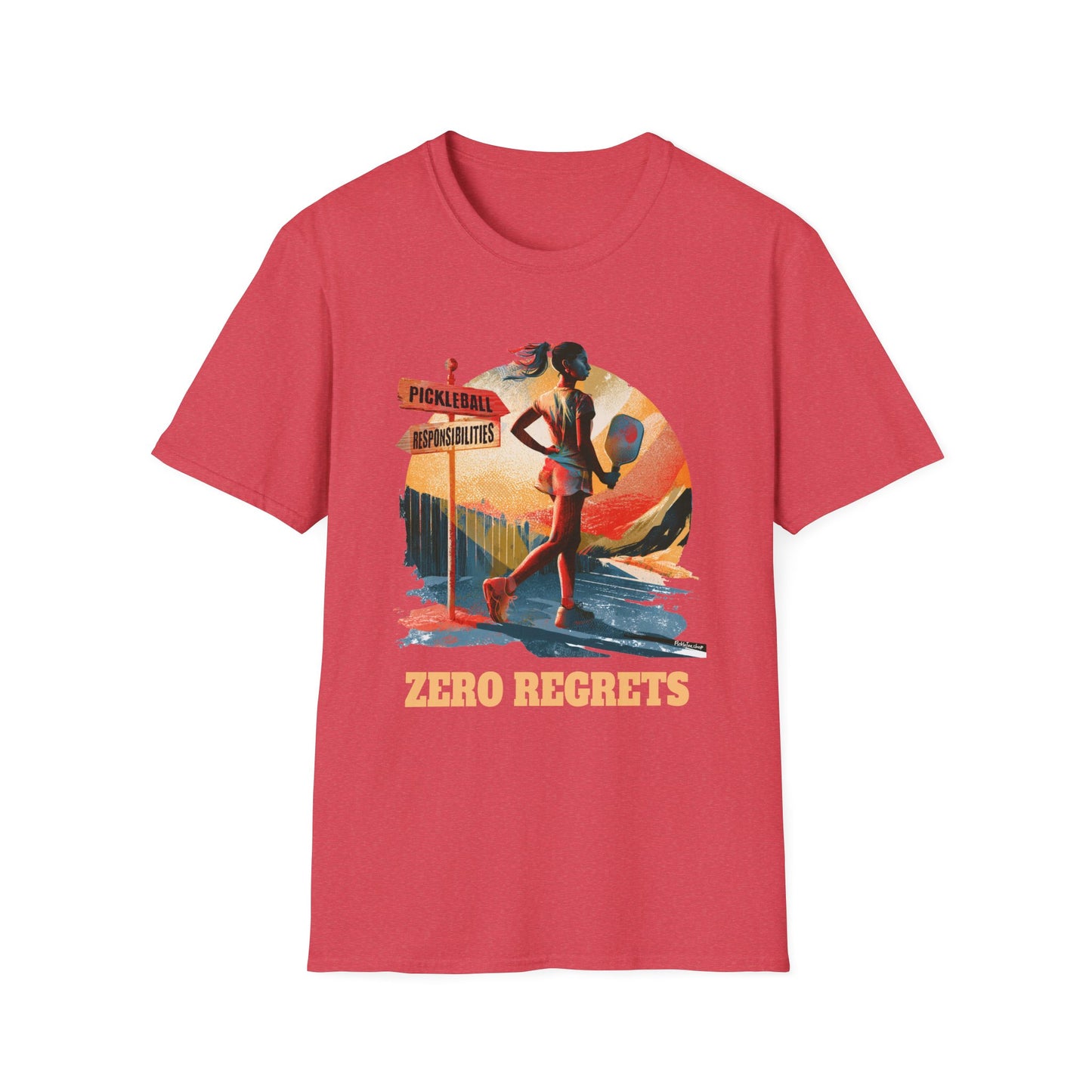 Zero Regrets Pickleball Shirt for Women — Funny Pickleball Gift — Women's Pickleball Tee