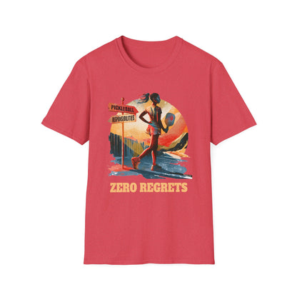Zero Regrets Pickleball Shirt for Women — Funny Pickleball Gift — Women's Pickleball Tee
