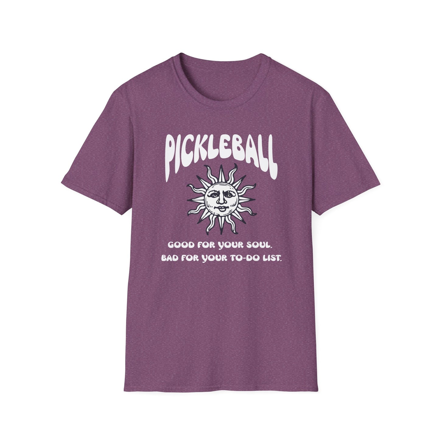Good for Your Soul. Bad for Your To-do List. Pickleball T-Shirt – Funny Pickleball Tee for Obsessed Players
