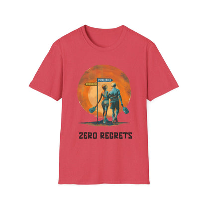 Zero Regrets Couples Pickleball Shirt — Pickleball Over Responsibilities