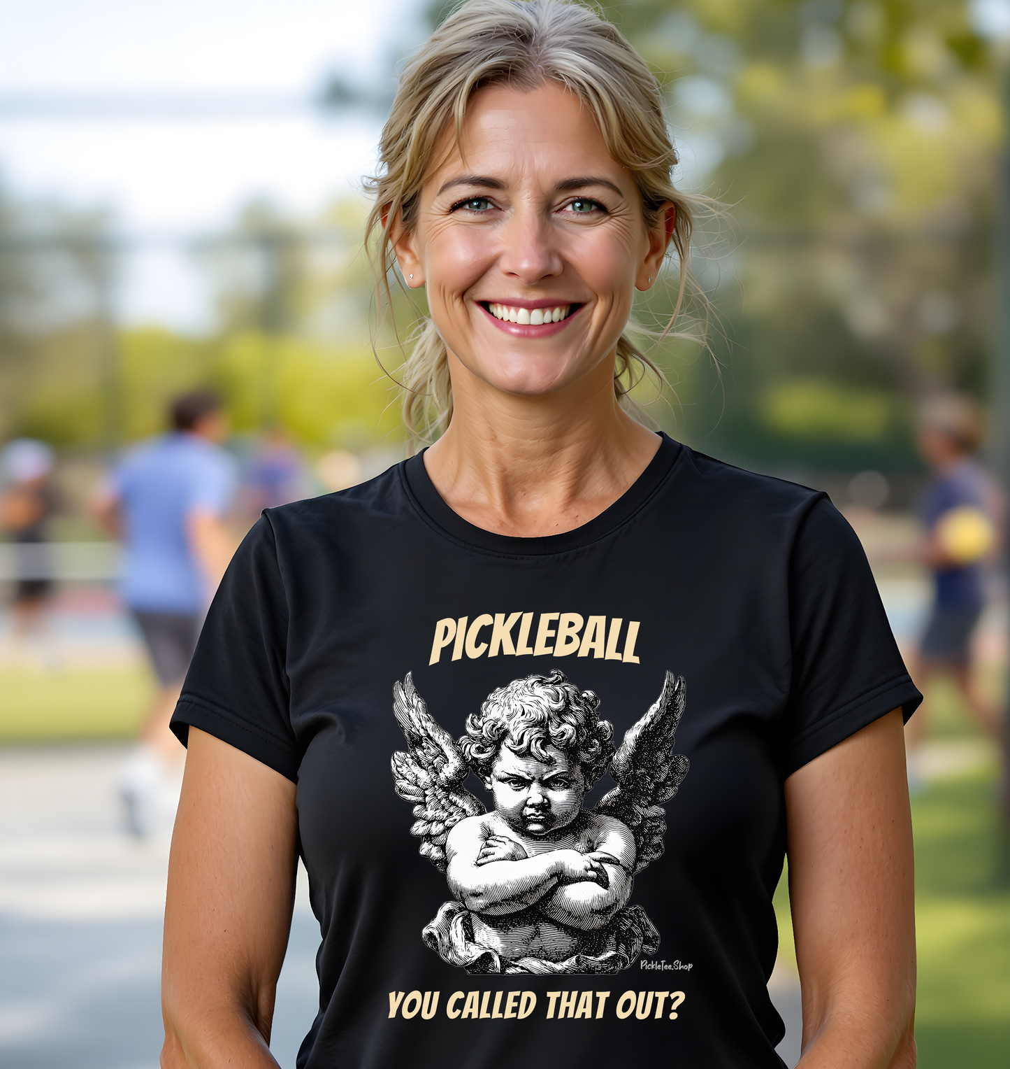 You called that out? | PickleTee Angry Cherub Tee