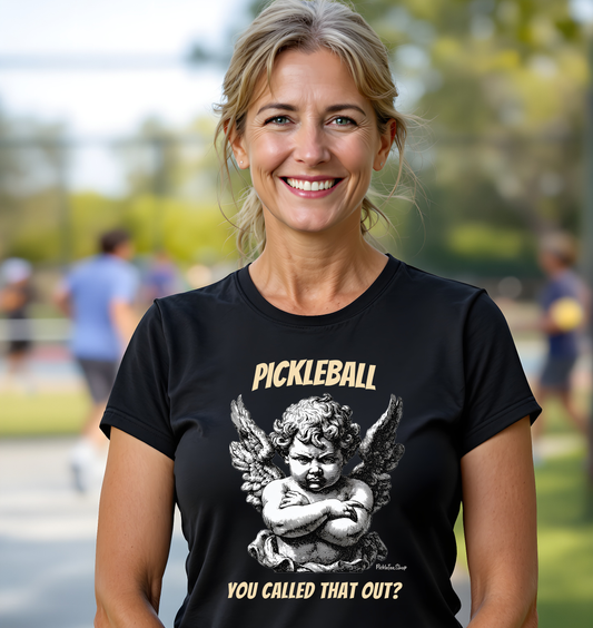 You called that out? | PickleTee Angry Cherub Tee