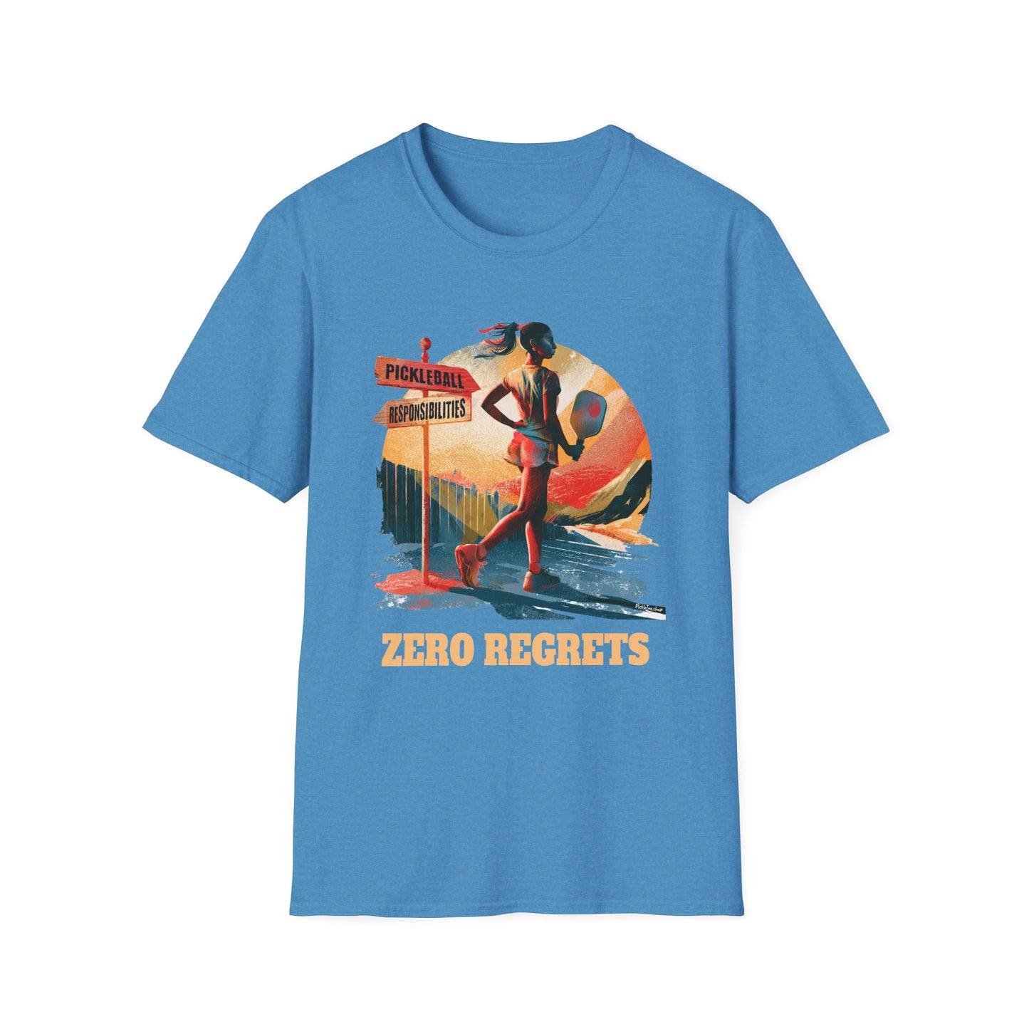 Zero Regrets Pickleball Shirt for Women — Funny Pickleball Gift — Women's Pickleball Tee