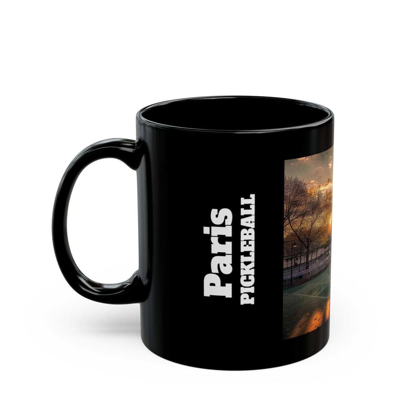 Pickleball Gifts — Paris Dream Court Mug, Eiffel Tower & Seine