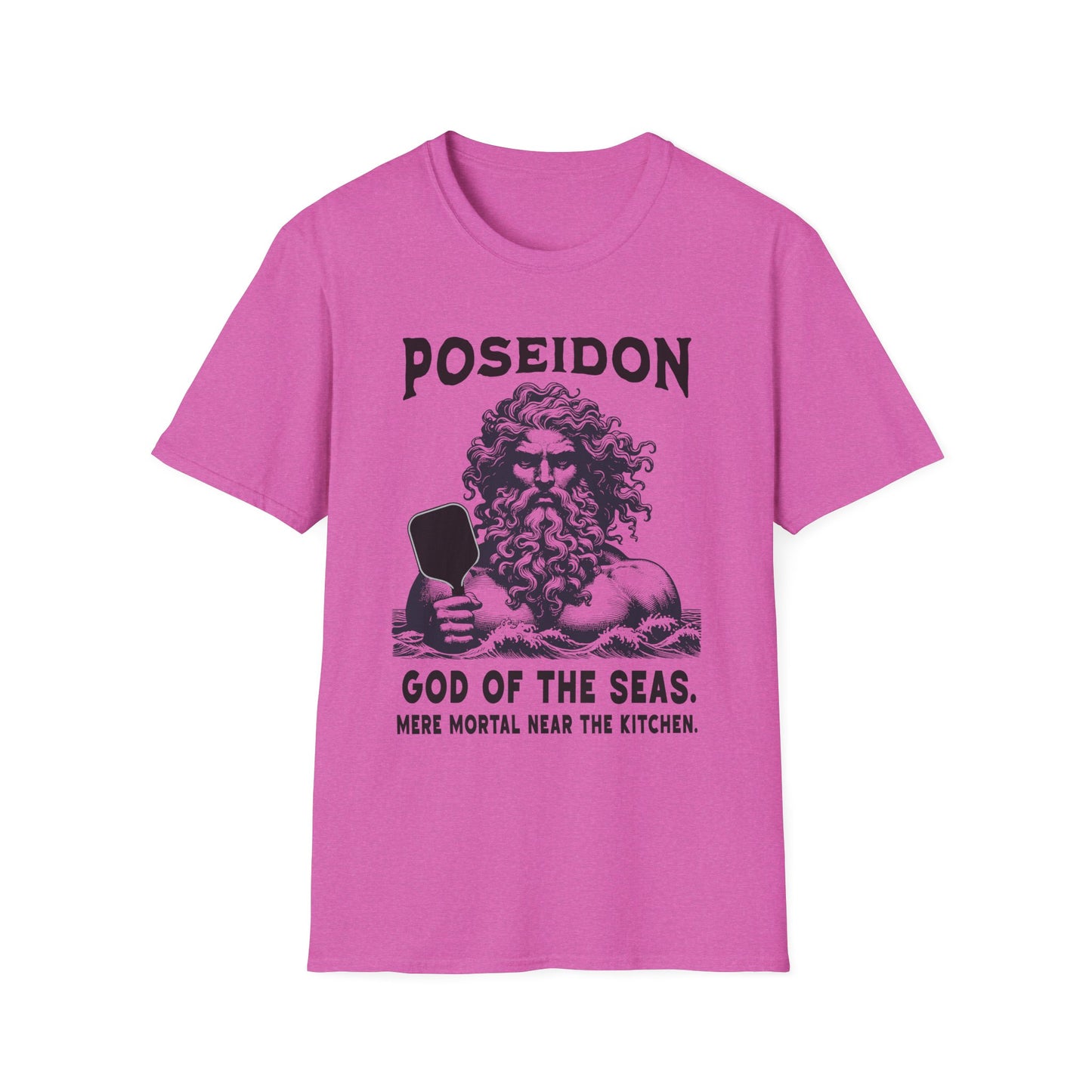 Poseidon Pickleball Shirt — God of the Seas, Mere Mortal Near the Kitchen