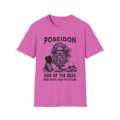 Poseidon Pickleball Shirt — God of the Seas, Mere Mortal Near the Kitchen