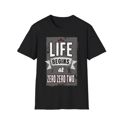 Life Begins at Zero Zero Two Pickleball Shirt | Funny Pickleball Scoring Tee | Gift for Pickleball Player | League & Tournament Shirt