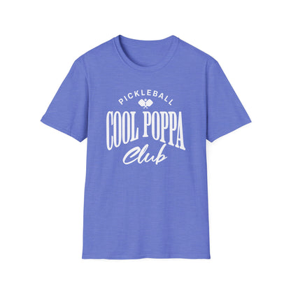 Cool Poppa Club Pickleball Shirt – Funny Pickleball Tee for Poppa, Grandfather Gift