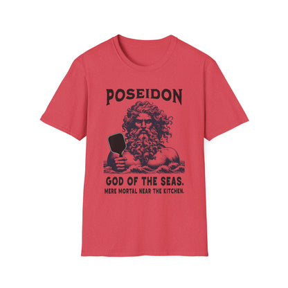 Poseidon Pickleball Shirt — God of the Seas, Mere Mortal Near the Kitchen