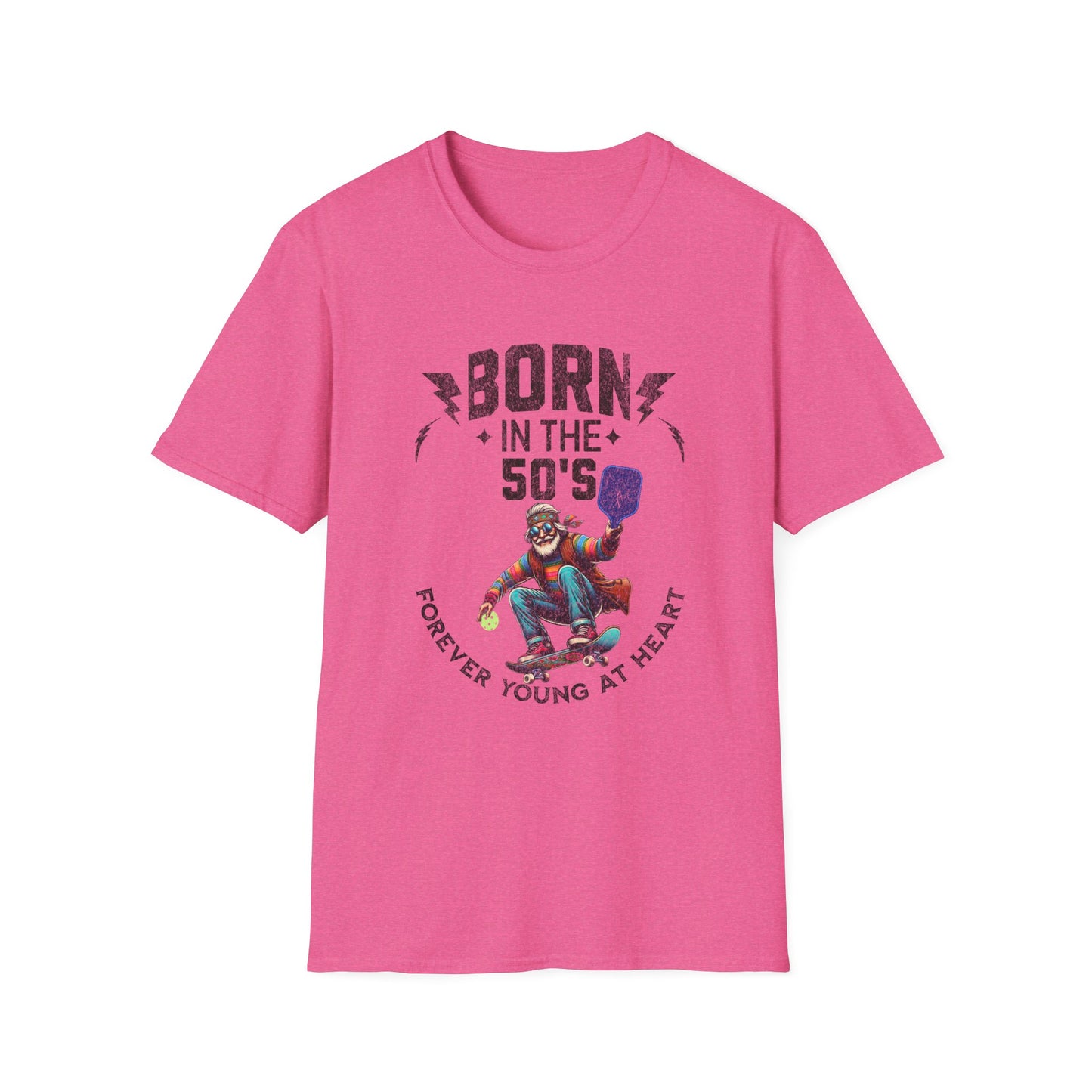 Born in the 50s Pickleball Shirt – Funny Retro Pickleball Tee – Senior Pickleball Player Gift – Vintage Pickleball Humor Shirt – Pickleball Grandpa Gift