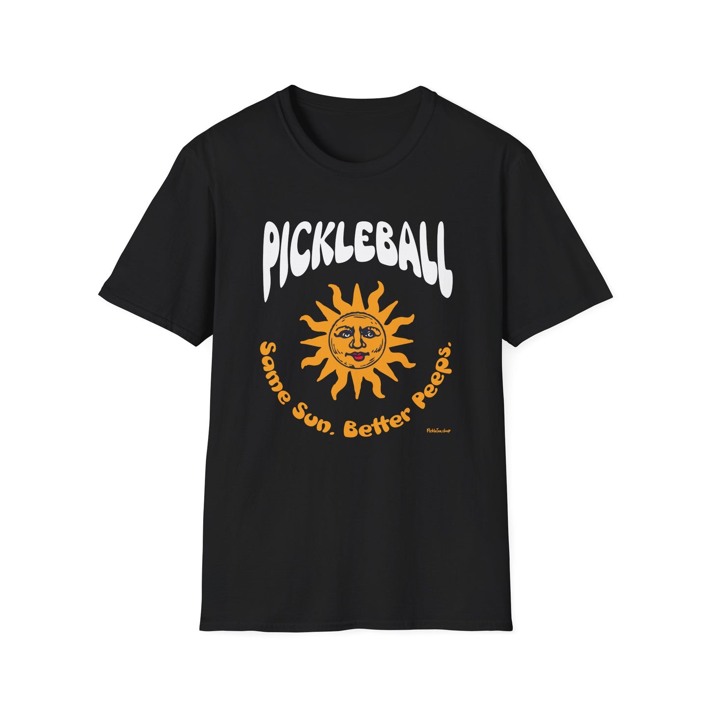 Same Sun. Better Peeps. Pickleball T-Shirt – Funny Pickleball Tee for Players Who Love the Community