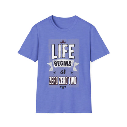 Life Begins at Zero Zero Two Pickleball Shirt | Funny Pickleball Scoring Tee | Gift for Pickleball Player | League & Tournament Shirt