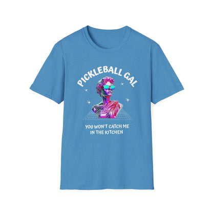 Pickleball Gal Shirt – You Won’t Catch Me in the Kitchen Funny Pickleball Tee