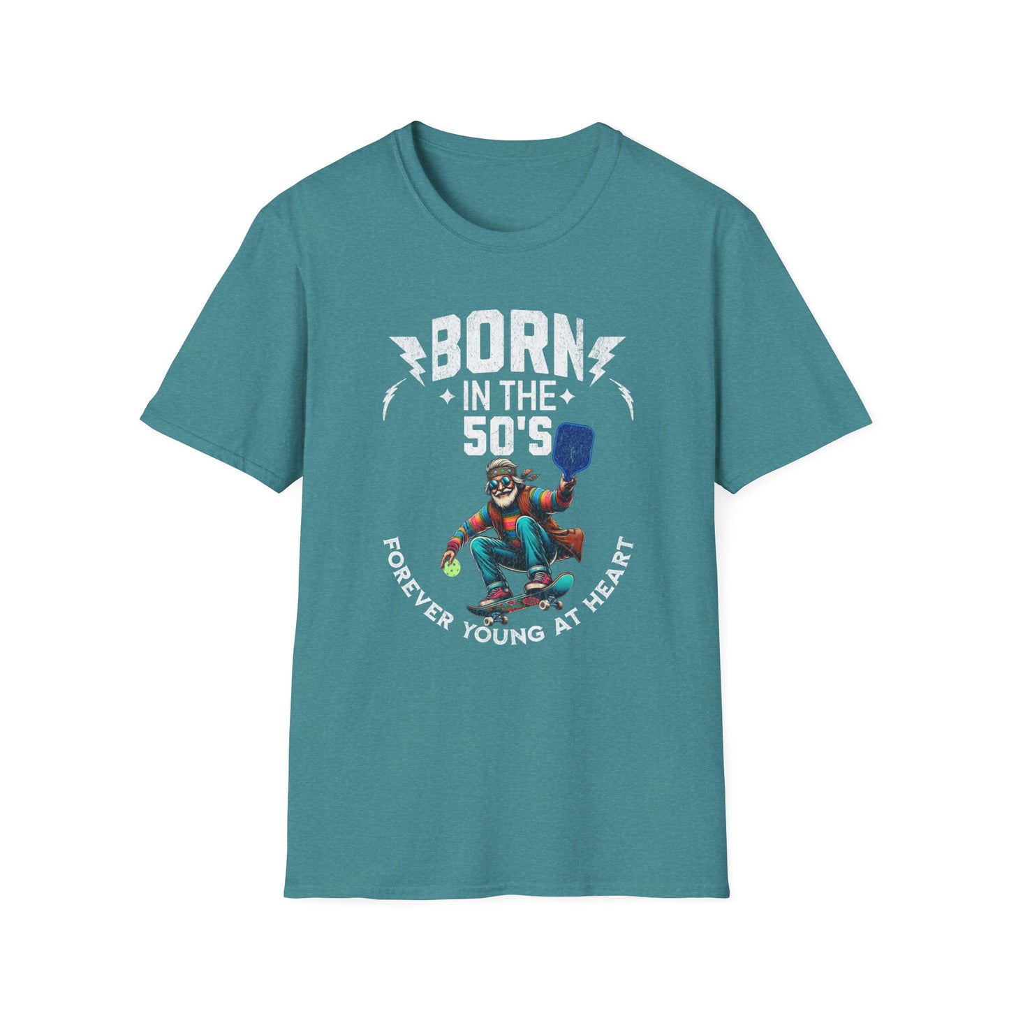 Born in the 50s Pickleball Shirt – Funny Retro Pickleball Tee – Senior Pickleball Player Gift – Vintage Pickleball Humor Shirt – Pickleball Grandpa Gift