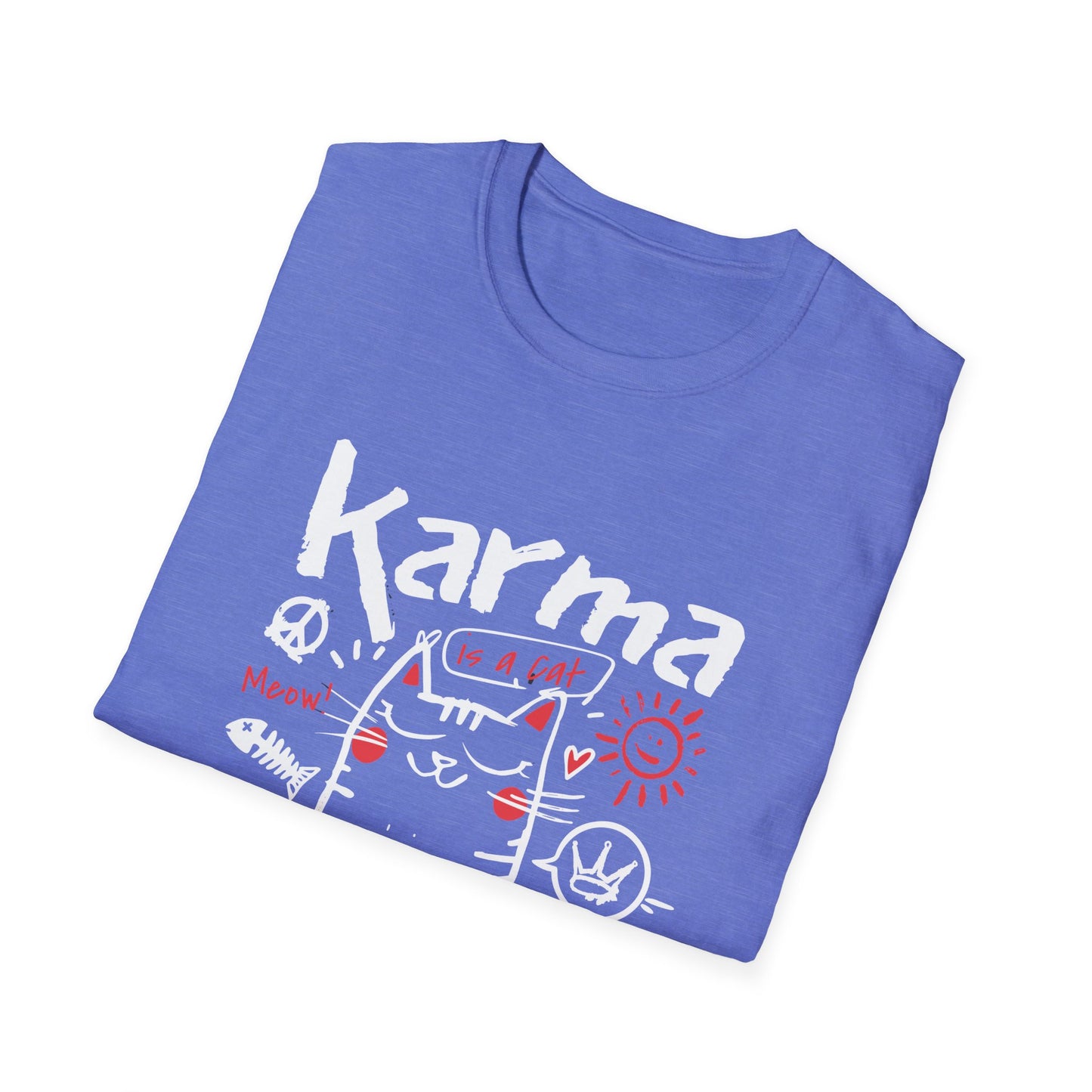 Karma Cat Shirt Funny Cat Tee Purring in Your Lap Humor Shirt Cute Cat Graphic Tee Pet Lover Gift