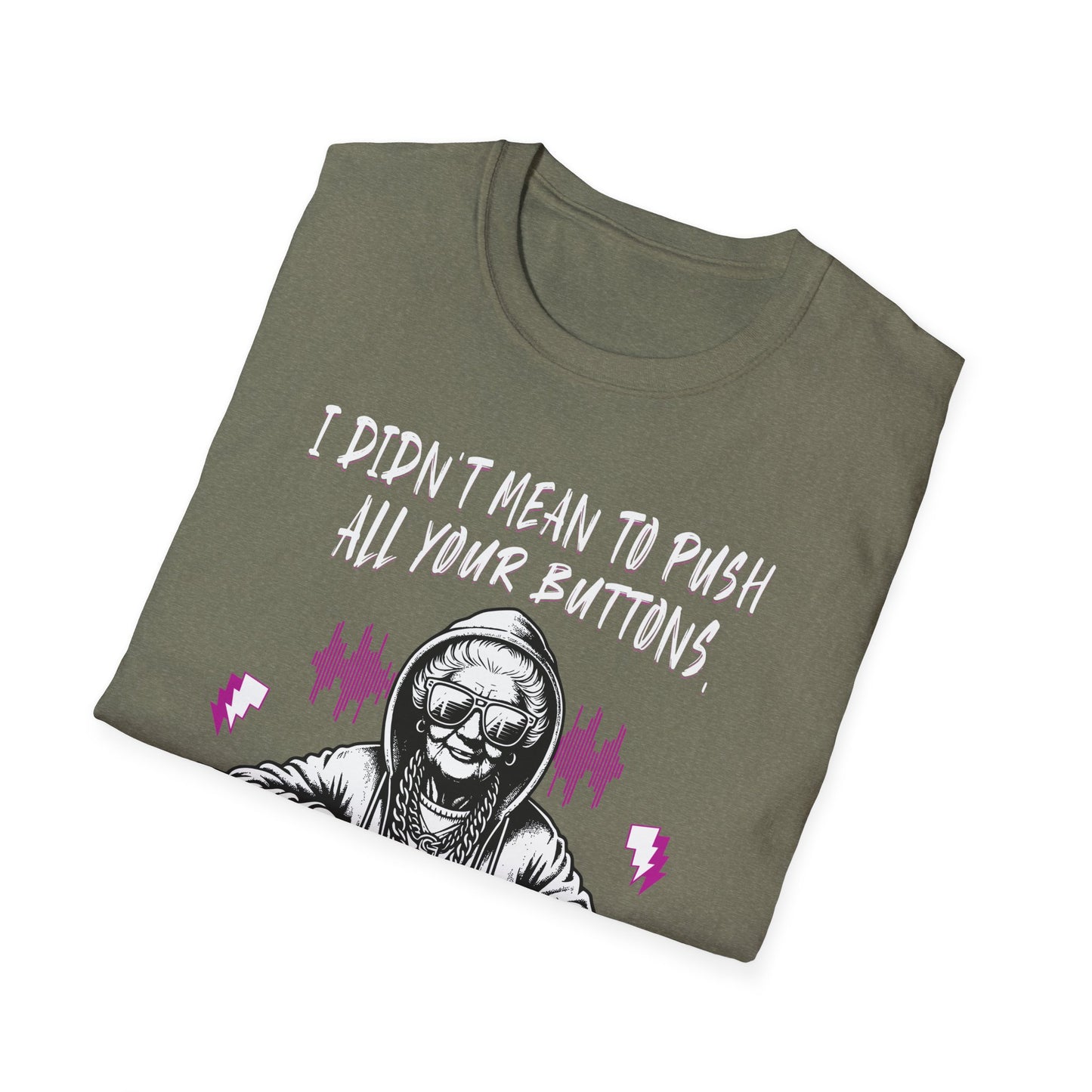 Push All Your Buttons Shirt Funny Retro Music Tee Vintage Humor Graphic T-Shirt