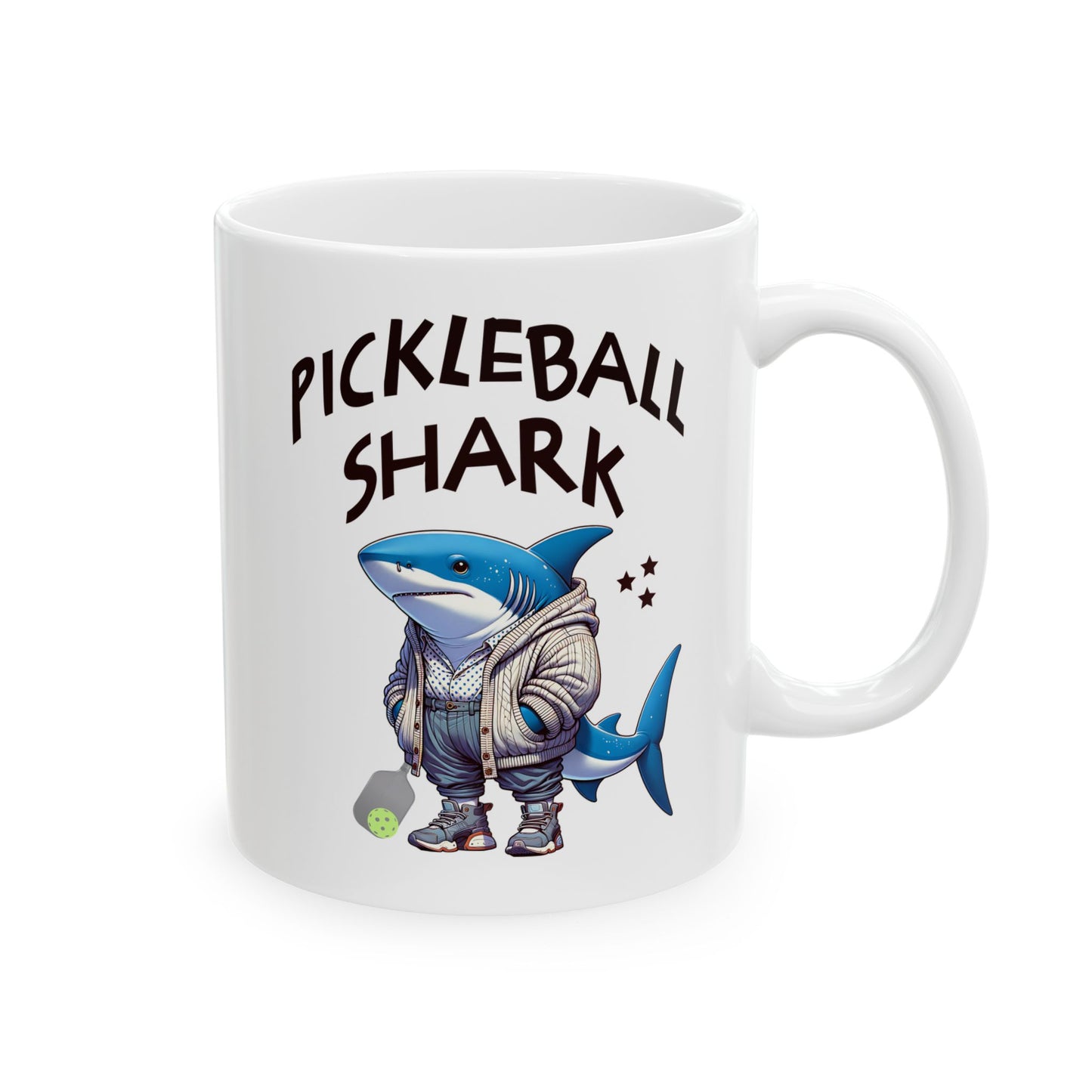 Funny Pickleball Coffee Mug – Pickleball Shark – Pickleball Player Gift