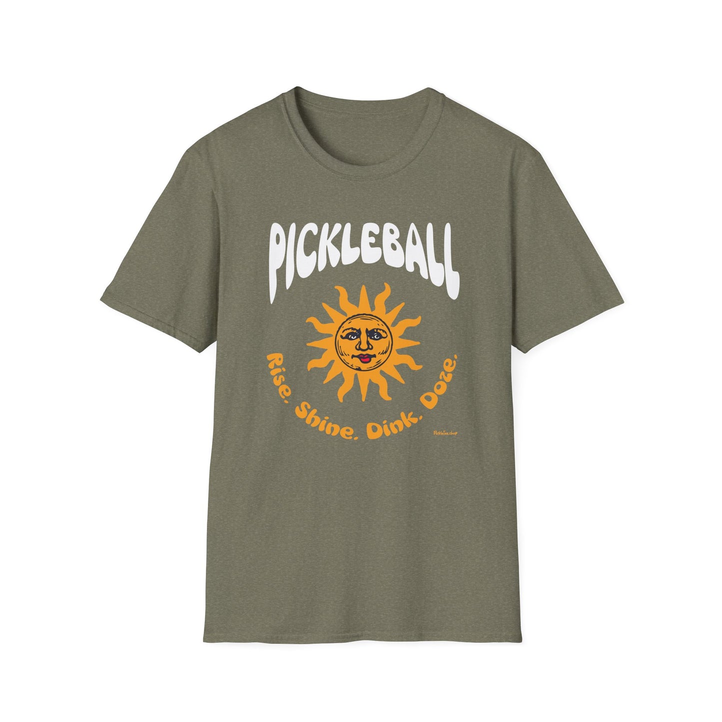 Rise. Shine. Dink. Doze. Pickleball T-Shirt – Funny Pickleball Tee for Daily Players