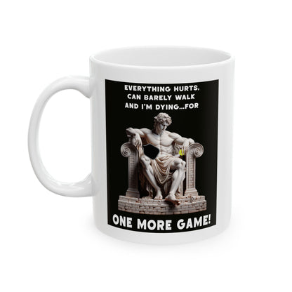 Funny Pickleball Coffee Mug – One More Game – Pickleball Player Gift