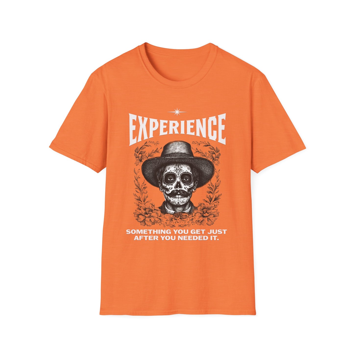 Experience Shirt Funny Skull Quote Tee Something You Get Too Late Humor Graphic T-Shirt
