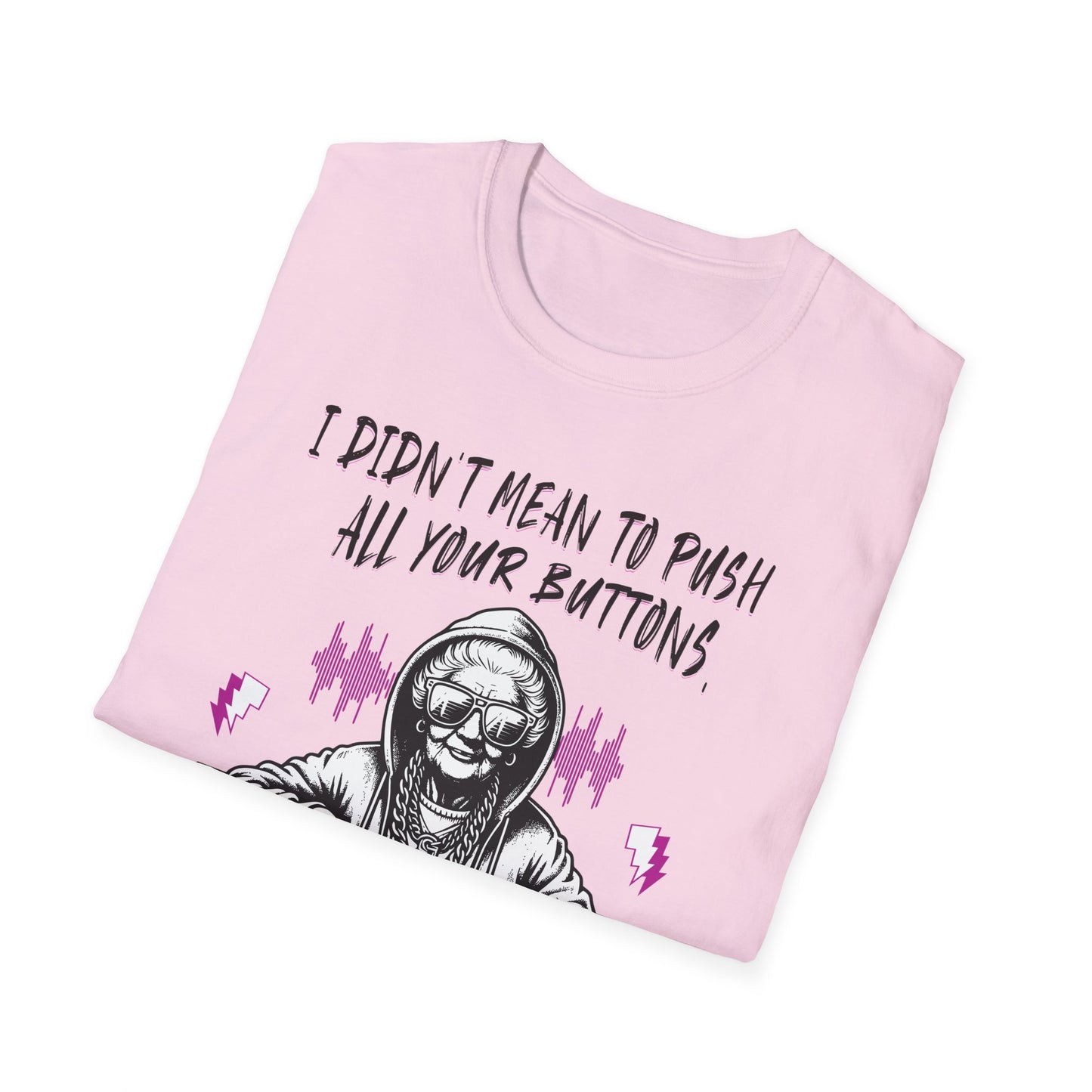 Push All Your Buttons Shirt Funny Retro Music Tee Vintage Humor Graphic T-Shirt