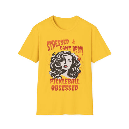 Stressed & Can't Rest.  Pickleball Tee.