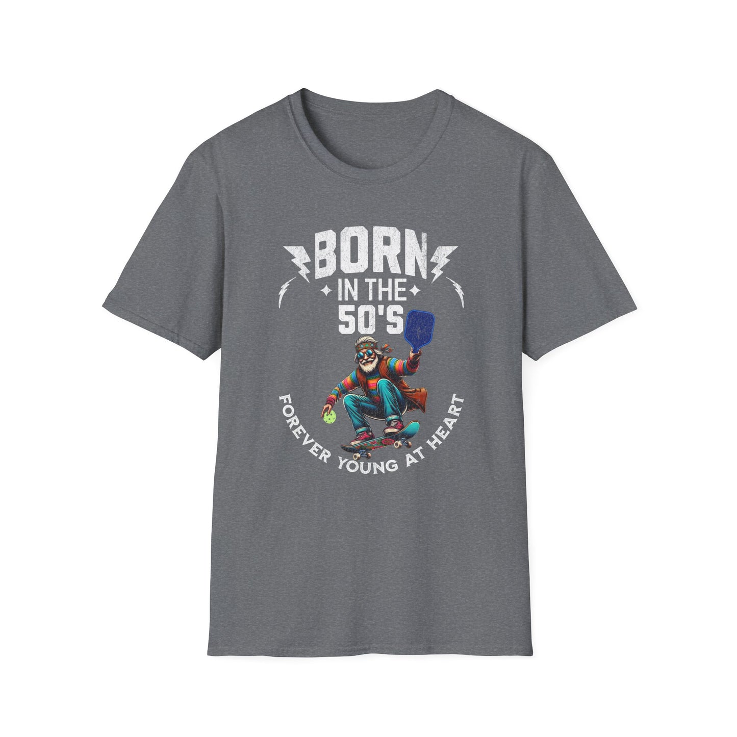 Born in the 50s Pickleball Shirt – Funny Retro Pickleball Tee – Senior Pickleball Player Gift – Vintage Pickleball Humor Shirt – Pickleball Grandpa Gift